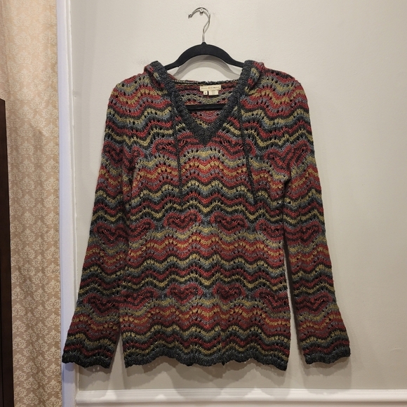 Royal Robbins Hooded Multicolor Knit Sweater - M - Picture 1 of 9